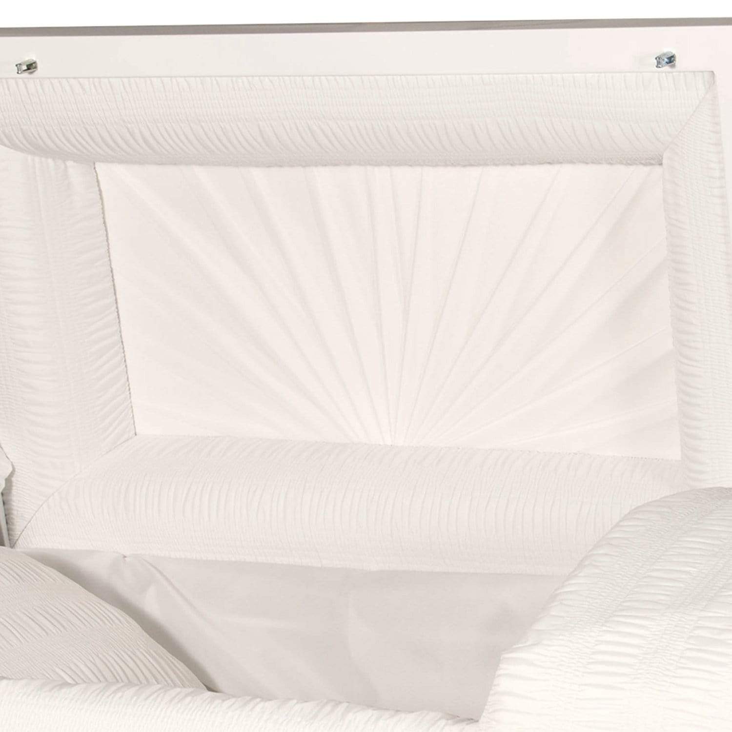 Orion Series | White Steel Casket with White Interior - Titan Casket