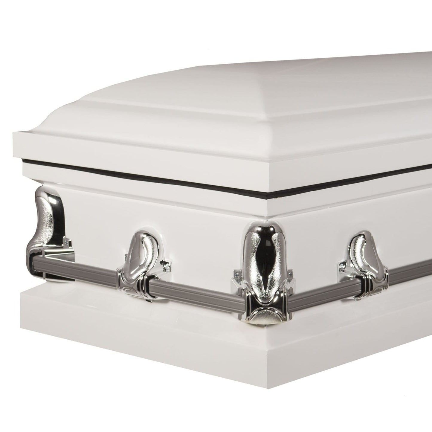 Orion Series | White Steel Casket with White Interior - Titan Casket
