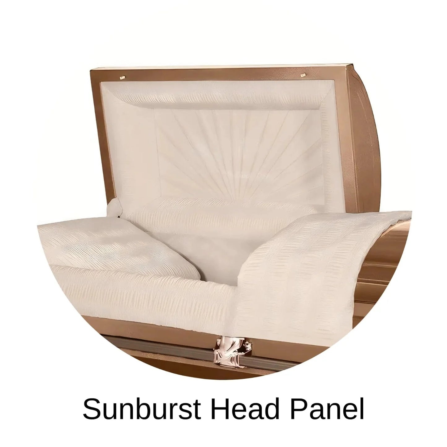 Sunburst Head Panel Of Titan Orion Series Casket