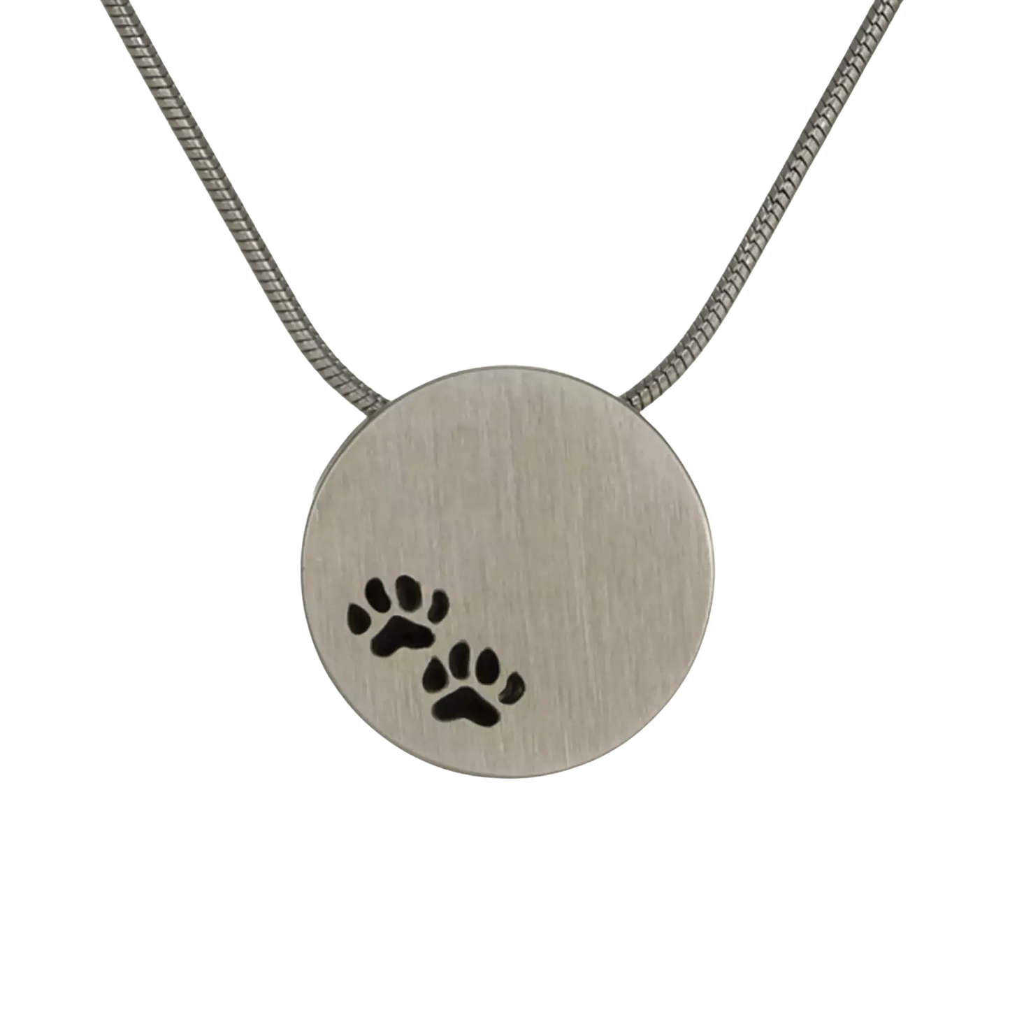 Pewter Paw Prints Pendant