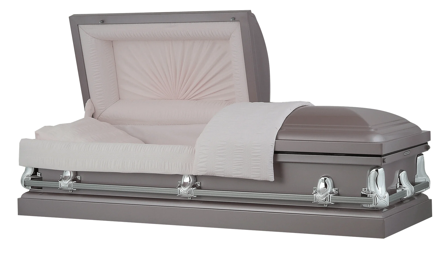 Orion Series | Orchid Steel Casket with Pink Interior