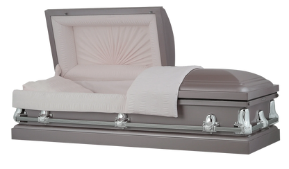 Orion Series | Orchid Steel Casket with Pink Interior