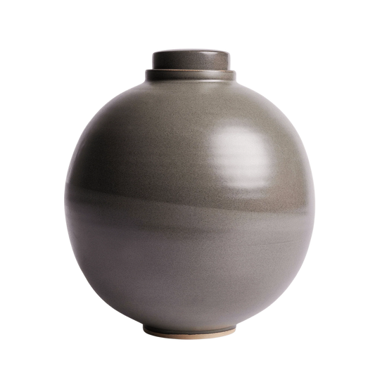 Solstice X Terra Noir | Gray Shino Moon Adult Urn