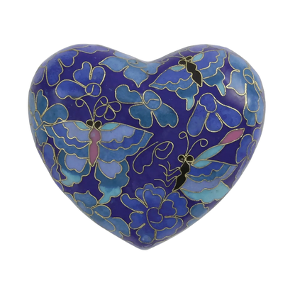 Etienne Butterfly Heart Shaped Keepsake Urn
