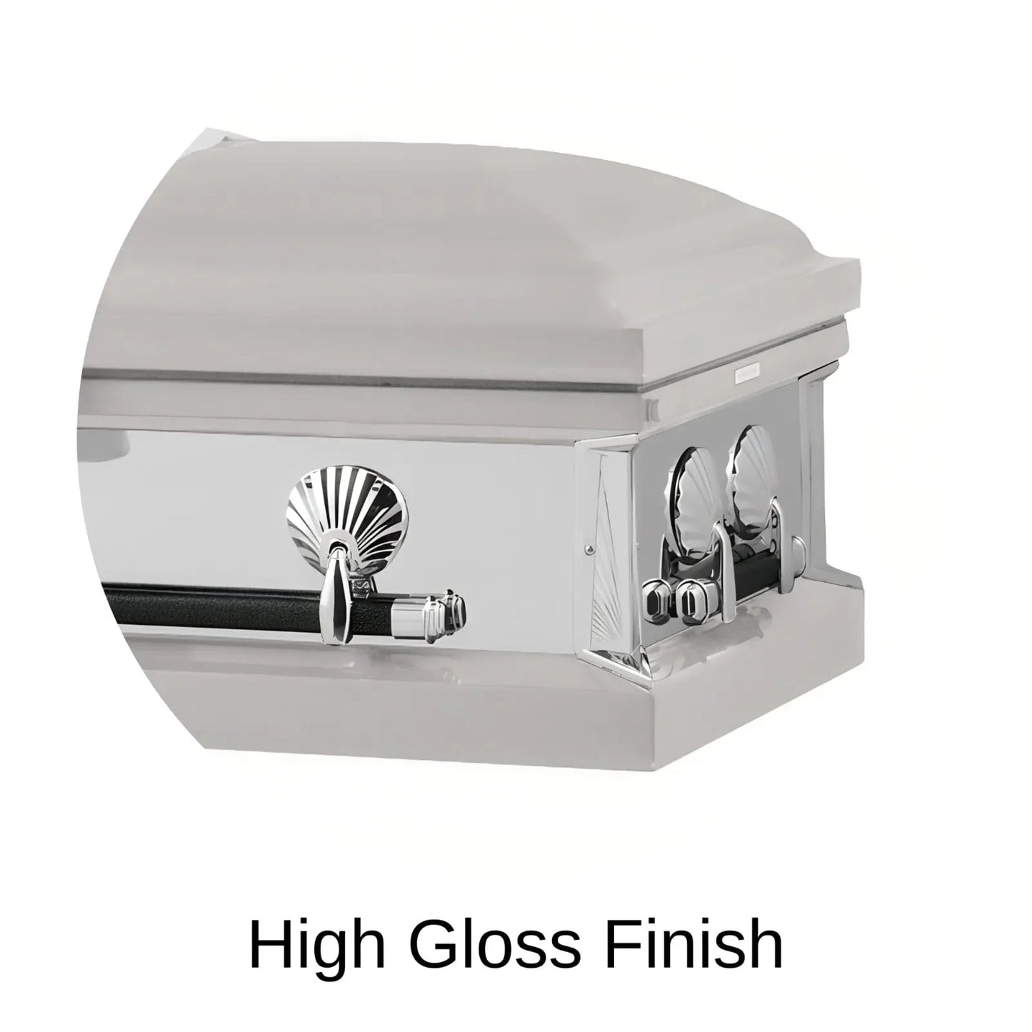 High Gloss Finish Of Titan Reflection Series Casket 