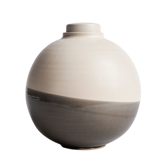 Solstice X Terra Noir | Soft White With Gray Moon Adult Urn