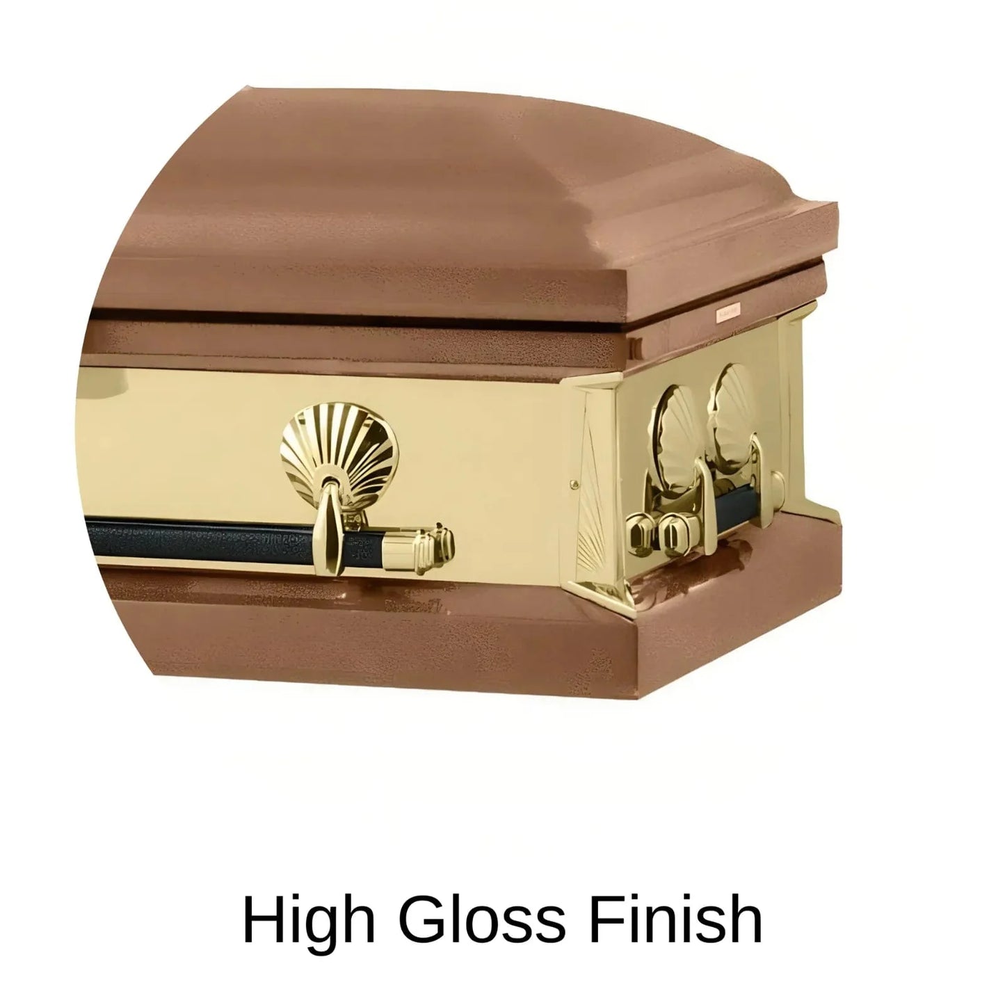 High Gloss Finish Of Titan Reflection Series Casket 