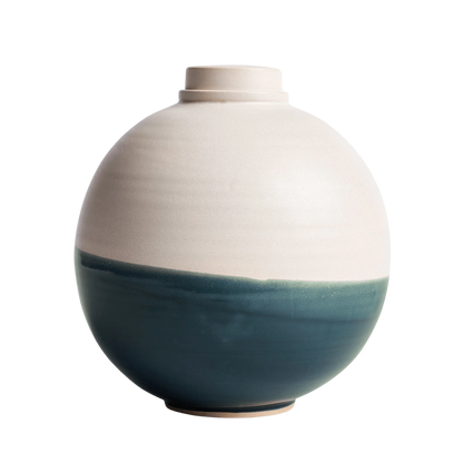 Solstice X Terra Noir | Soft White With Blue Moon Adult Urn