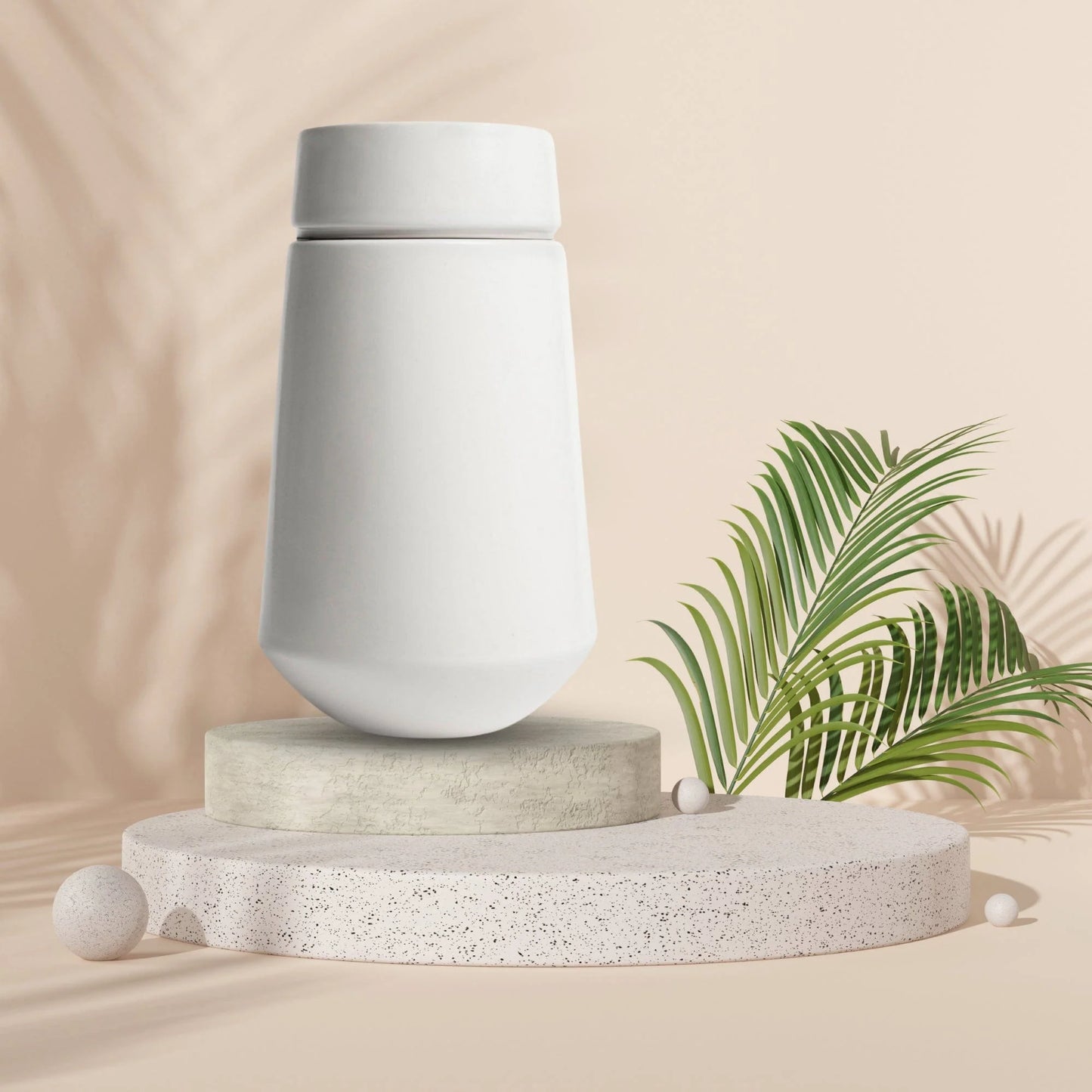 Aegis Ceramic Urn | Soft White Adult Urn