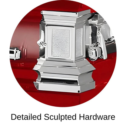 Detailed Sculpted Hardware Of Titan Era Series Casket 