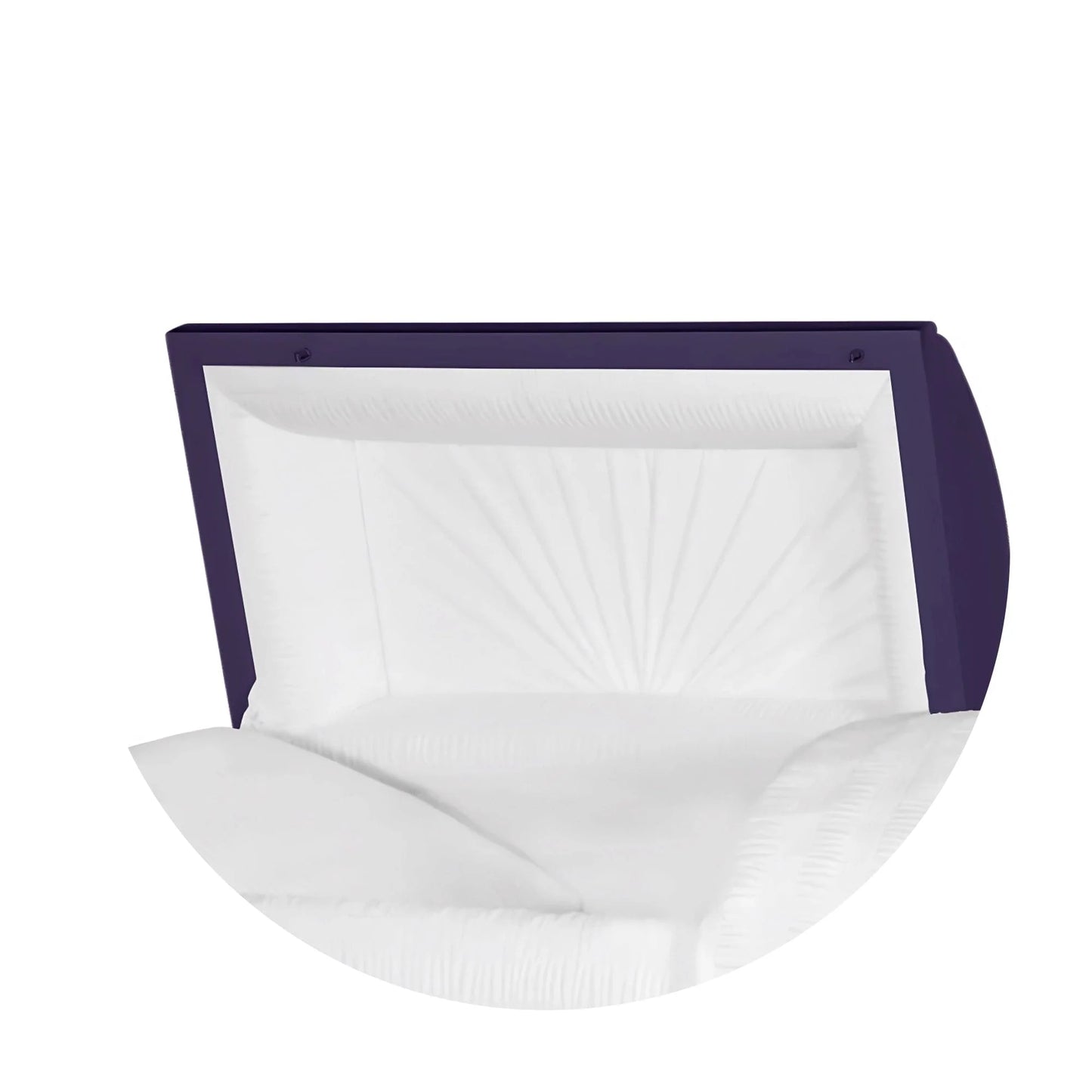 Jupiter XL | Royal Purple Steel Oversize Casket with White Interior | 28", 29", 33", 36"