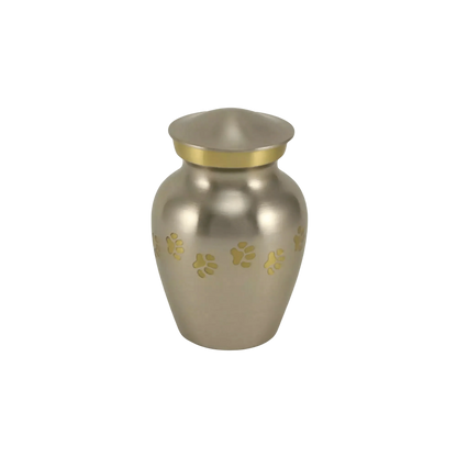 Classic Paws Pewter Keepsake Pet Urn