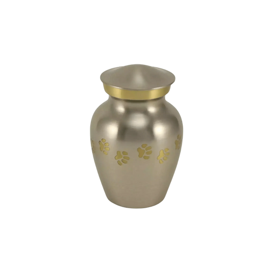 Classic Paws Pewter Keepsake Pet Urn