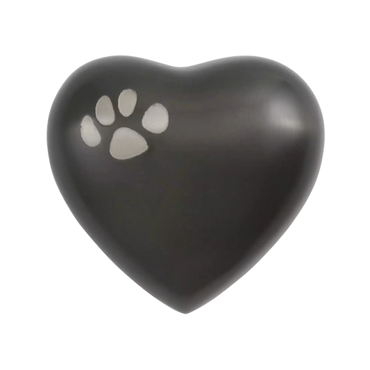 Odyssey® Paw Slate Heart Shaped Pet Urn