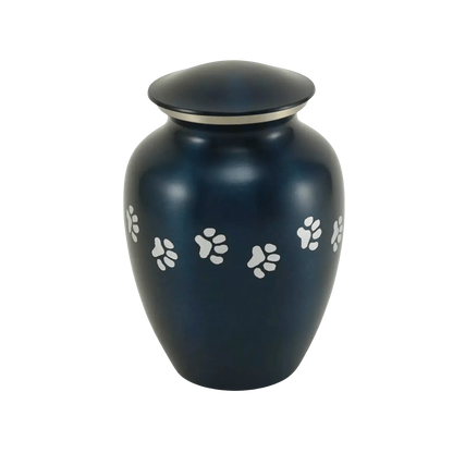 Classic Paws Blue Pet Urn