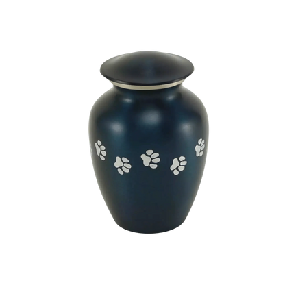 Classic Paws Blue Pet Urn