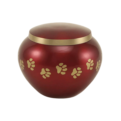 Odyssey® Paw Crimson Pet Urn