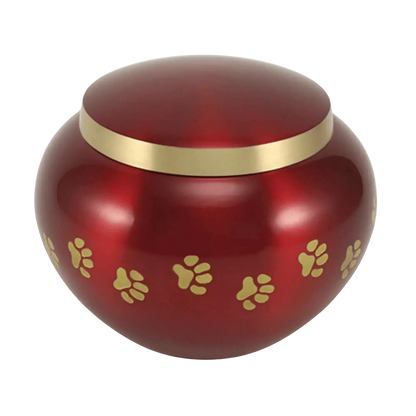 Odyssey® Paw Crimson Pet Urn