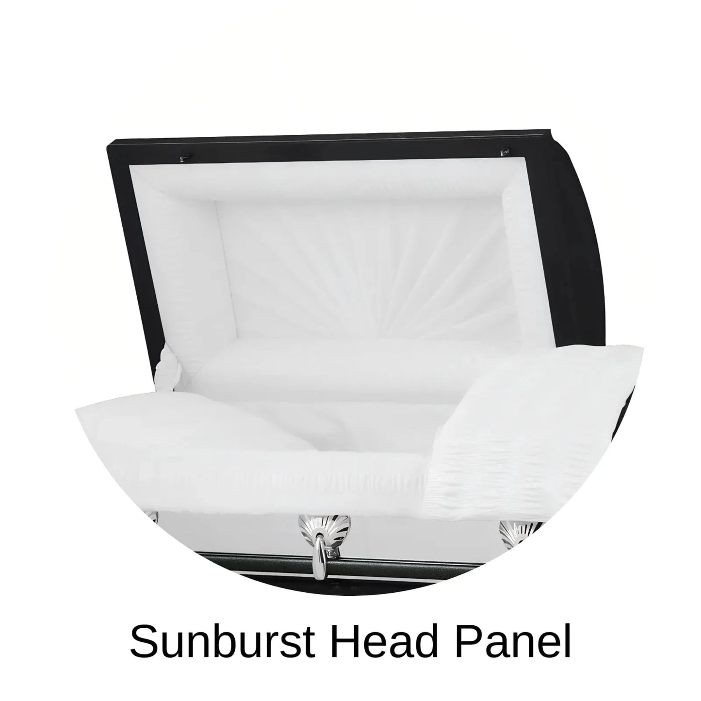 Sunburst Head Panel Of Titan Reflection Series Casket 