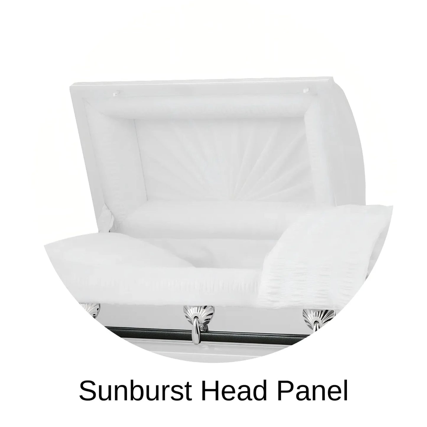 Sunburst Head Panel Of Titan Reflection Series Casket 