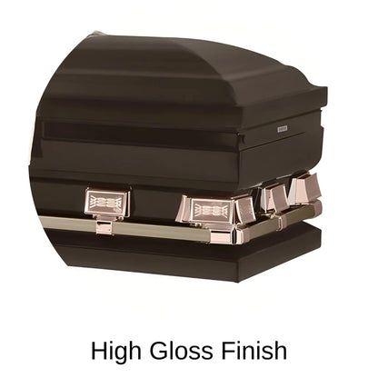 High Gloss Finish Of Titan Atlas XL Series Casket 