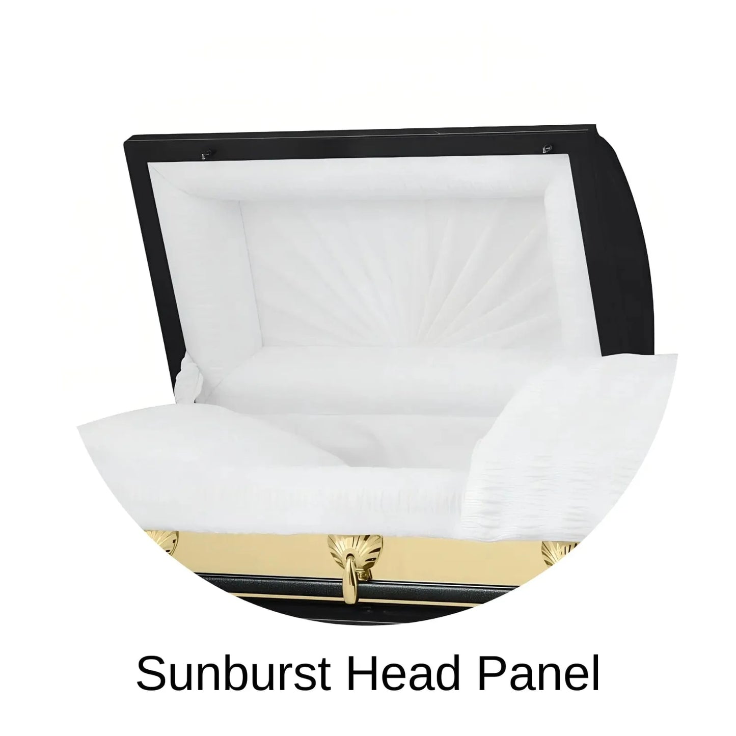 Sunburst Head Panel Of Titan Reflection Series Casket 