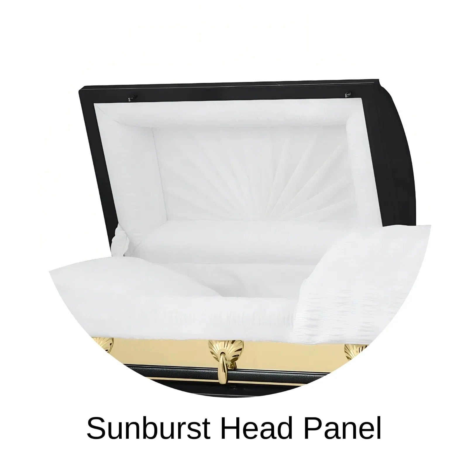 Sunburst Head Panel Of Titan Reflection Series Casket 