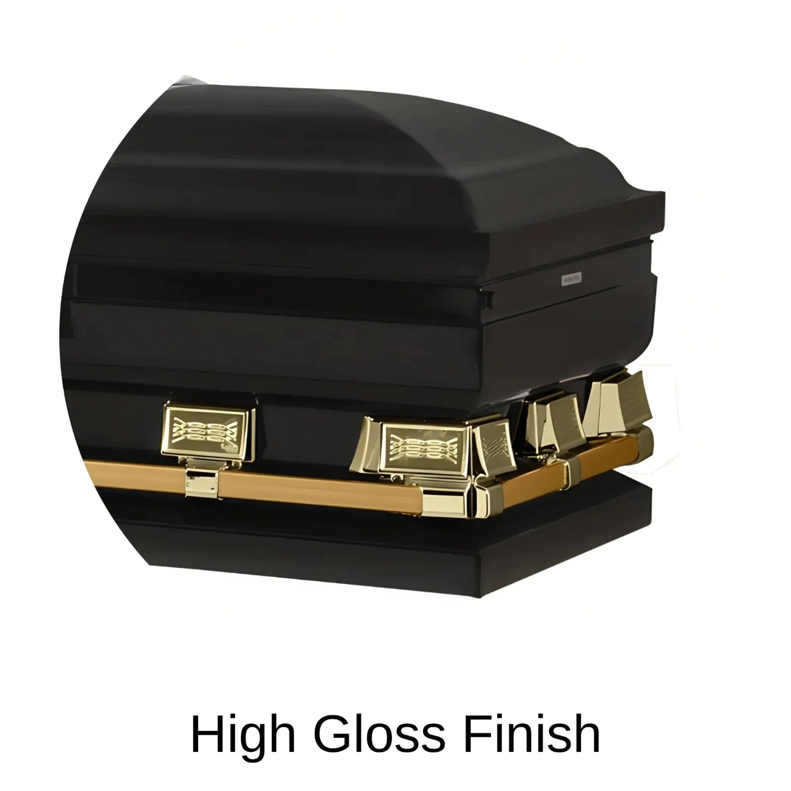 High Gloss Finish Of Titan Atlas XL Series Casket 