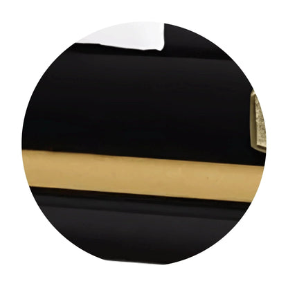 Everest Extra Long | Black and Gold Steel Extra Long and Wide Casket | 28", 33"