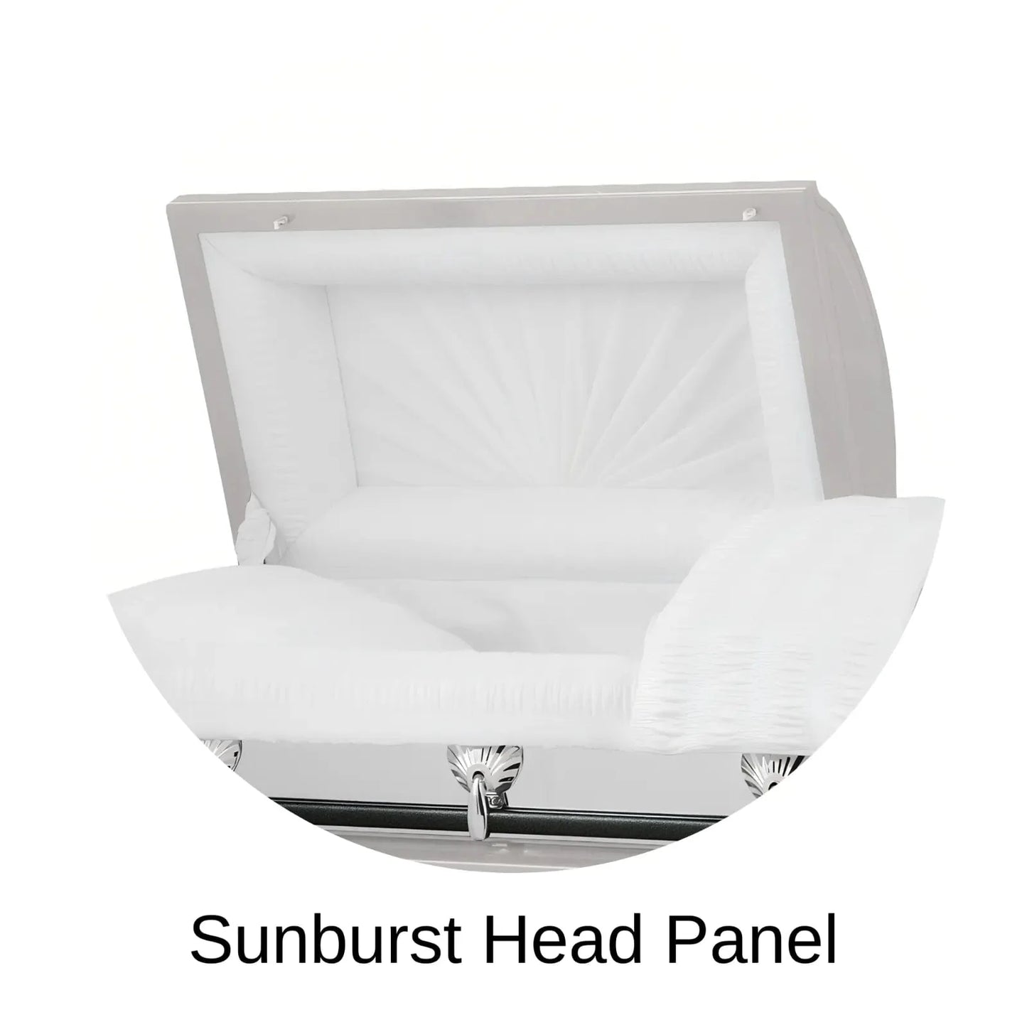 Sunburst Head Panel Of Titan Reflection Series Casket 