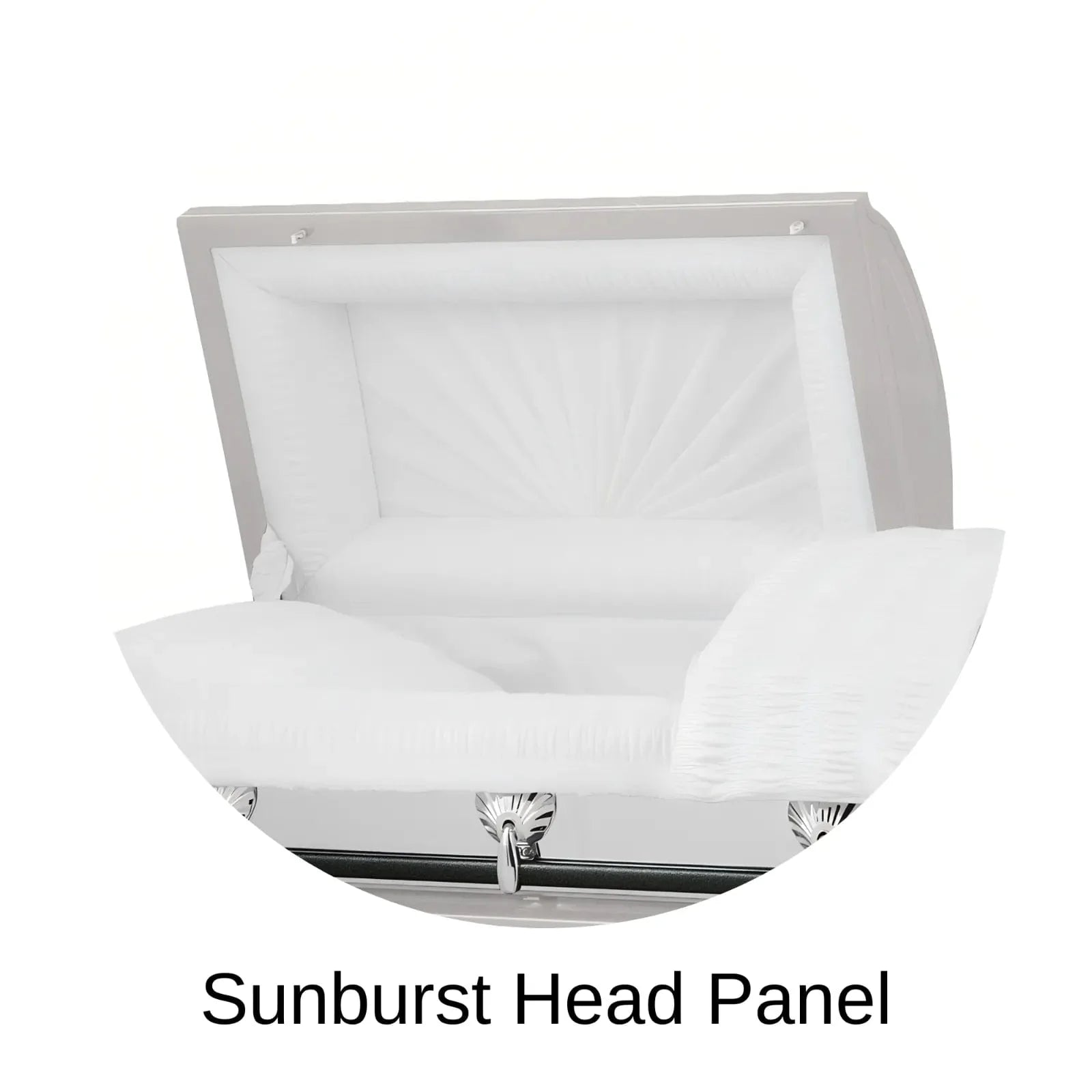 Sunburst Head Panel Of Titan Reflection Series Casket 