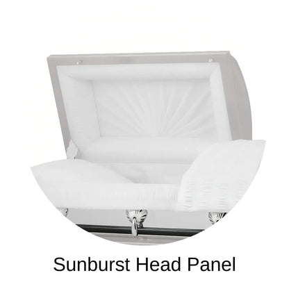 Sunburst Head Panel Of Titan Reflection Series Casket 