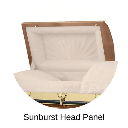 Sunburst Head Panel Of Titan Reflection Series Casket 