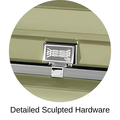 Atlas XL | Soft Yellow Steel Oversize Casket with White Interior