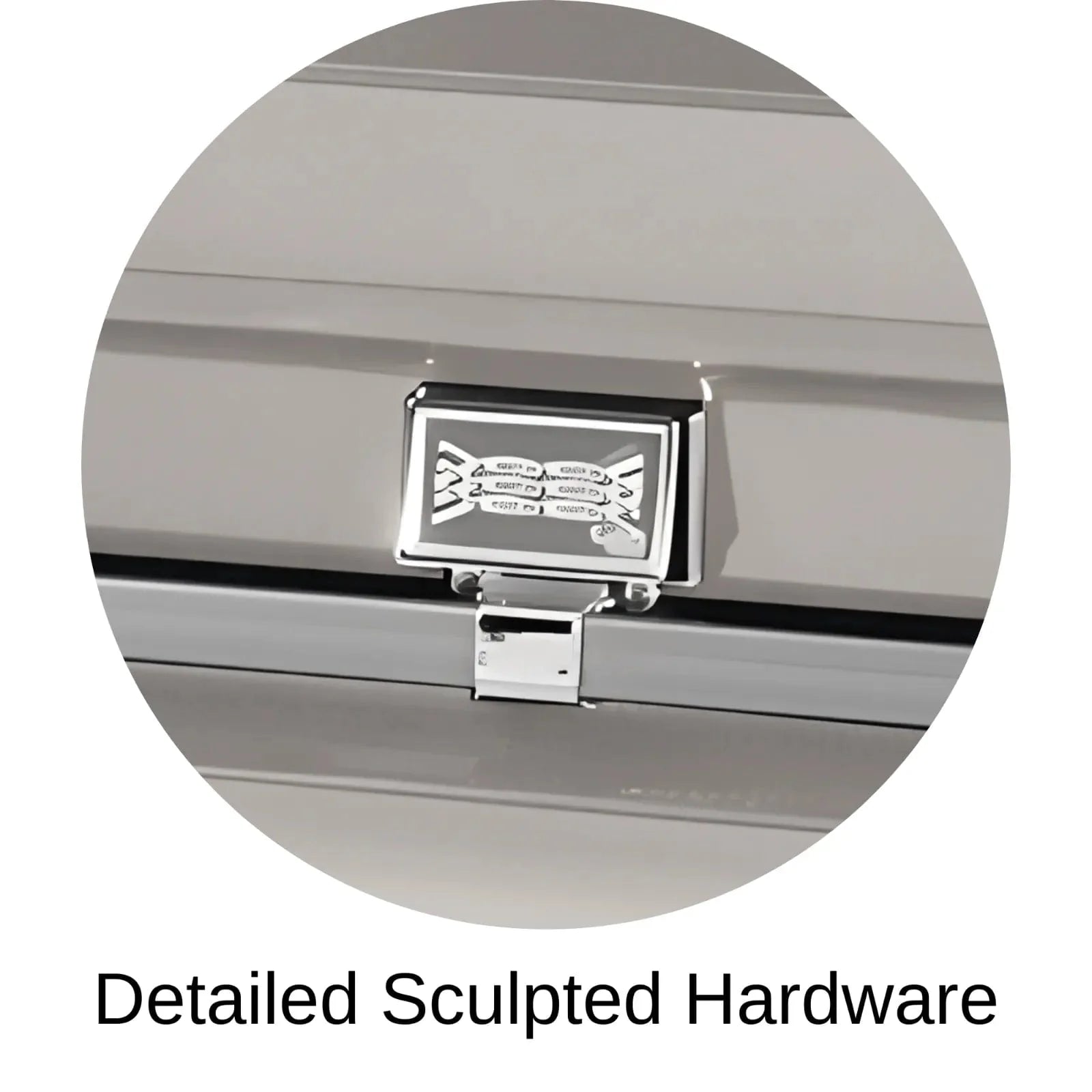 Detailed Sculpted Hardware Of Titan Atlas XL Series Casket 