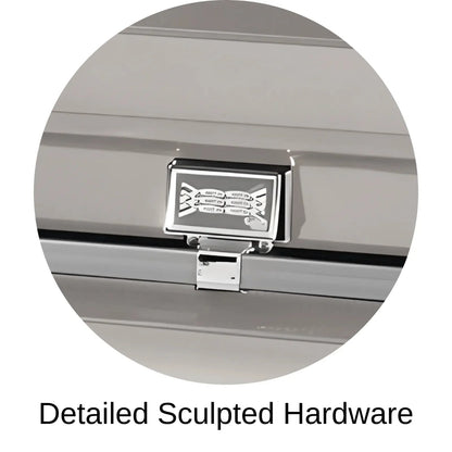 Detailed Sculpted Hardware Of Titan Atlas XL Series Casket 
