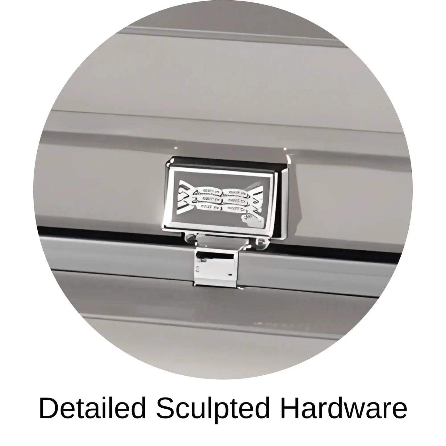 Detailed Sculpted Hardware Of Titan Atlas XL Series Casket 