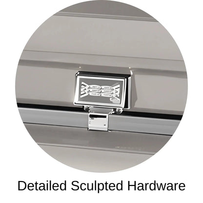 Detailed Sculpted Hardware Of Titan Atlas XL Series Casket 