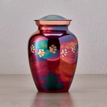 Classic Paws Raku Pet Urn