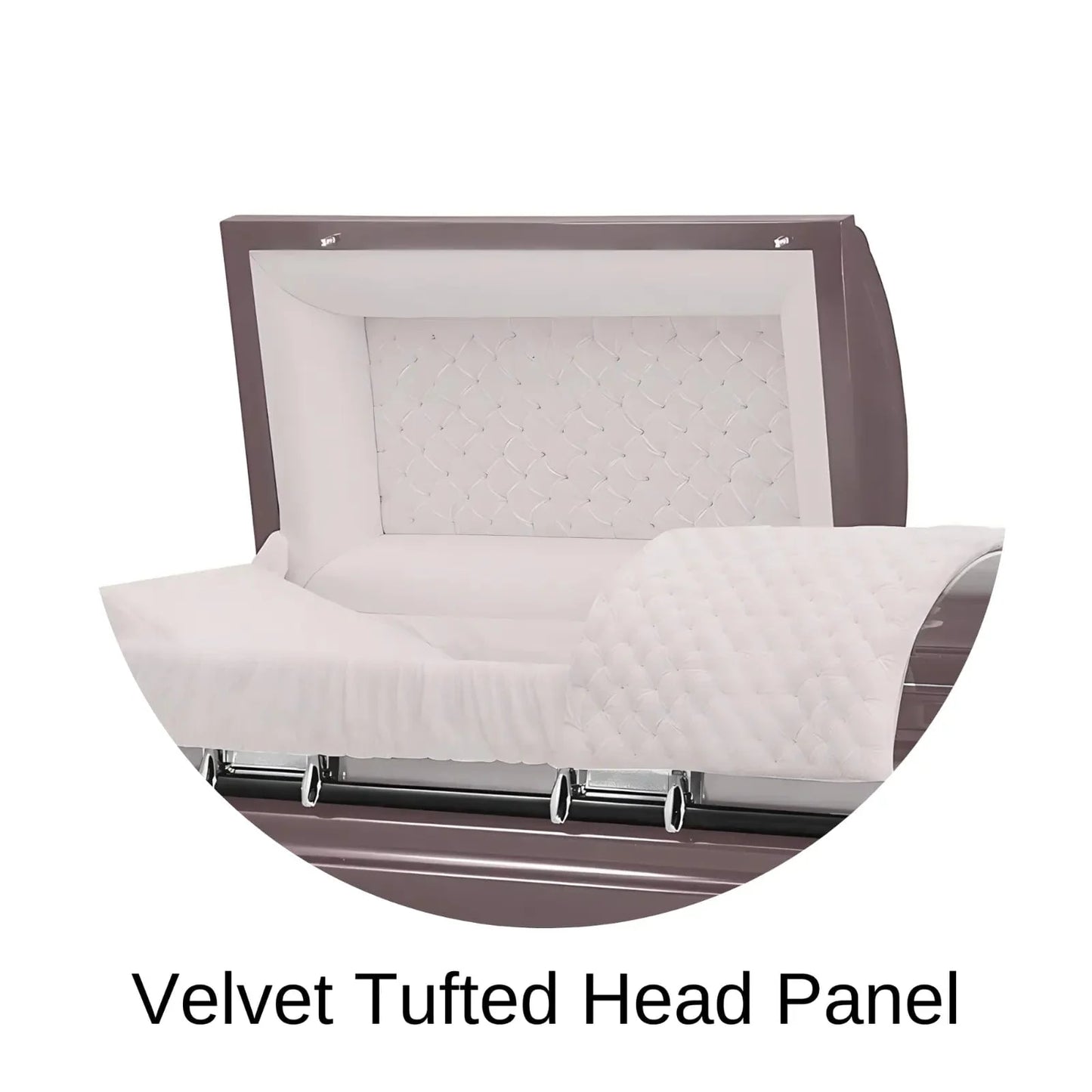Era Stainless Series | Orchid Stainless Steel Casket with Pink Interior