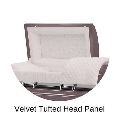Era Stainless Series | Orchid Stainless Steel Casket with Pink Interior