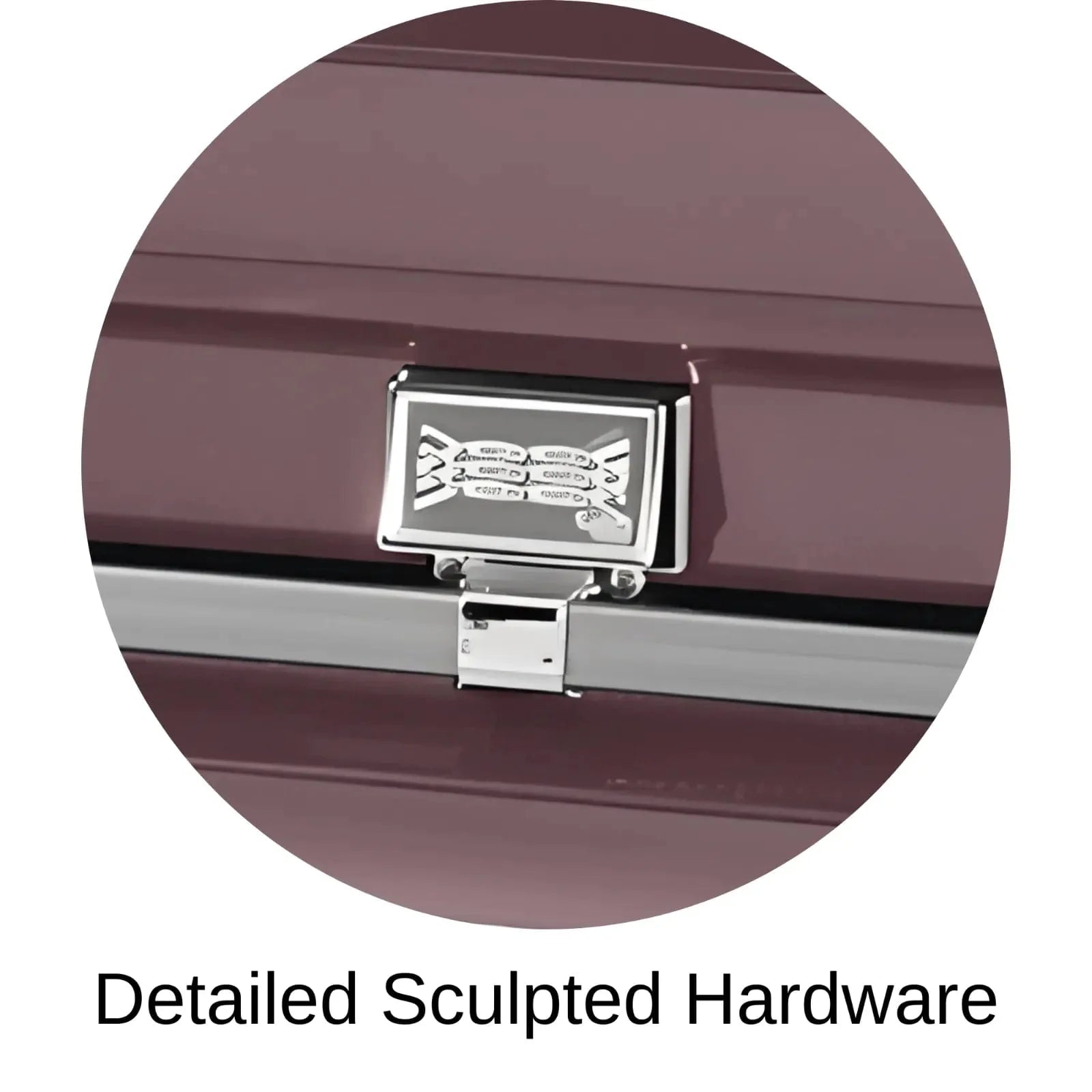 Detailed Sculpted Hardware Of Titan Atlas XL Series Casket 
