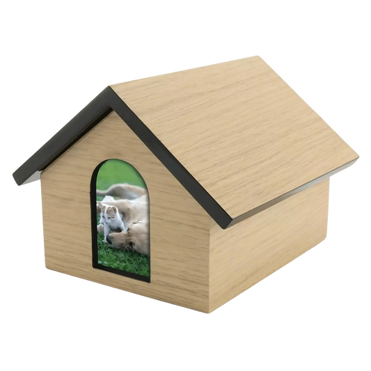 Pet House Tan Pet Urn
