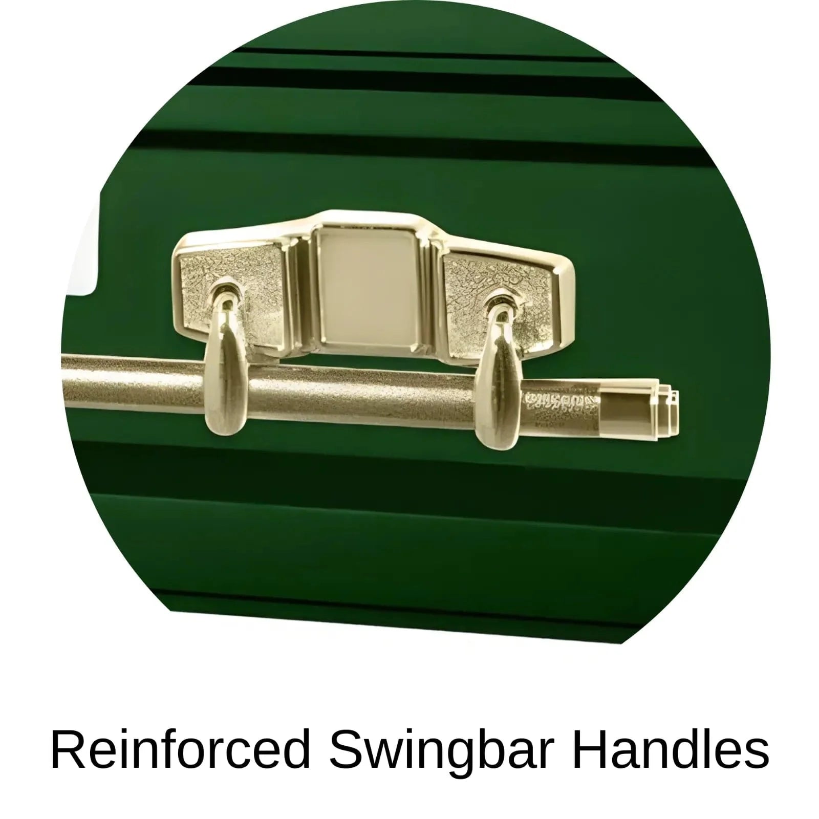 Reinforced Stationary Handles Of Titan Atlas XL Series Casket 