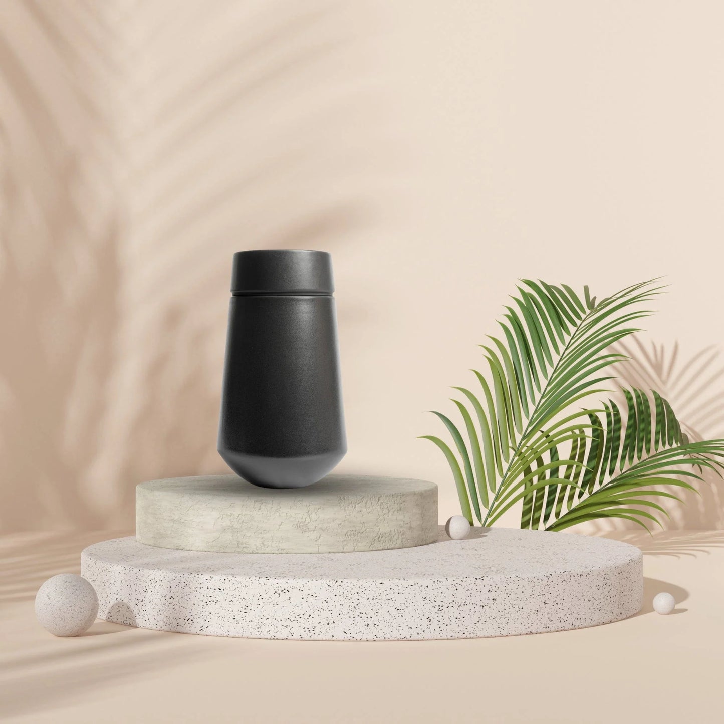Aegis Ceramic Urn |  Charcoal Keepsake Urn