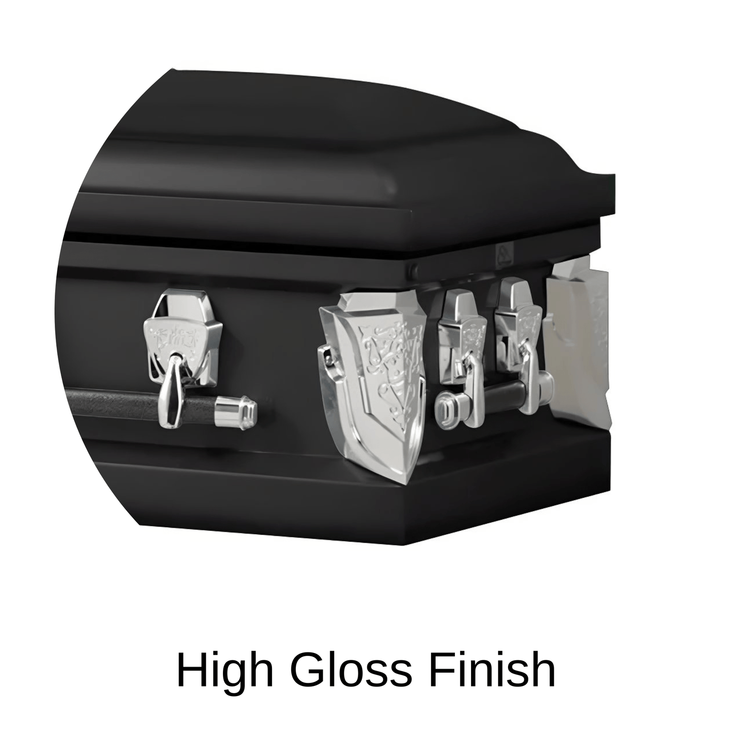 High Gloss Finish Of Titan Cambridge Series Casket 
