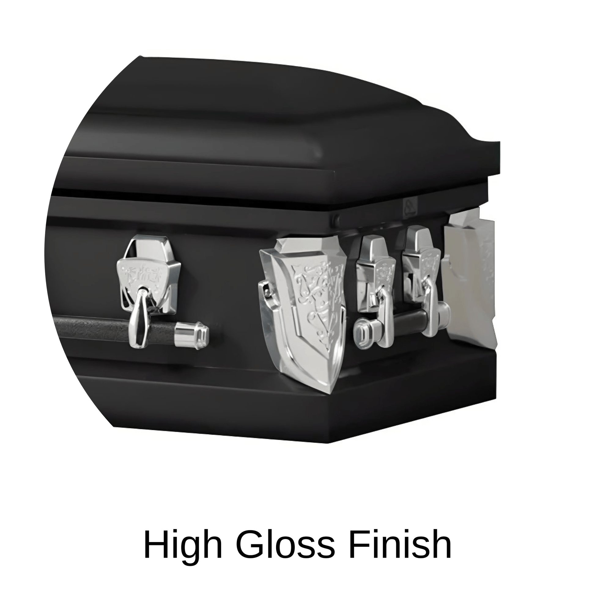 High Gloss Finish Of Titan Cambridge Series Casket 
