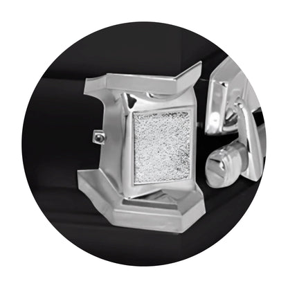 Jupiter XL | Black Steel Oversize Casket with White Interior | 28", 29", 33", 36"