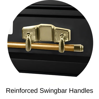Reinforced Swingbar handles of Titan Casket Satin Series Casket