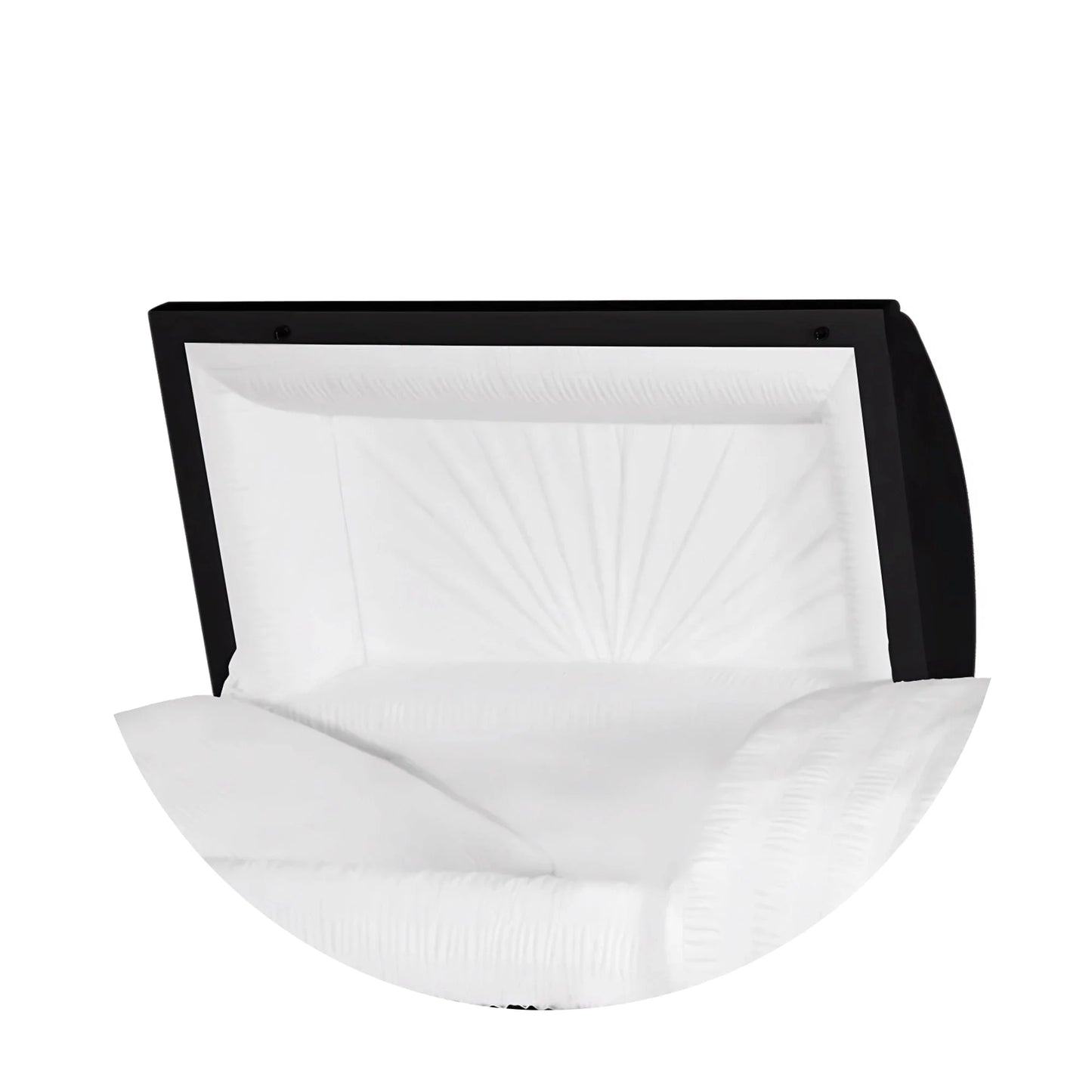 Jupiter XL | Black Steel Oversize Casket with White Interior | 28", 29", 33", 36"